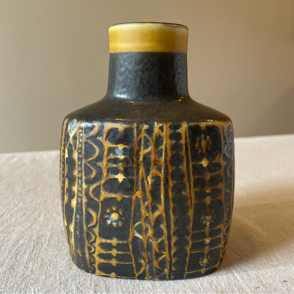 Vintage Fajance ceramic Nils Thorsson Royal Copenhagen Modernist Baca Vase